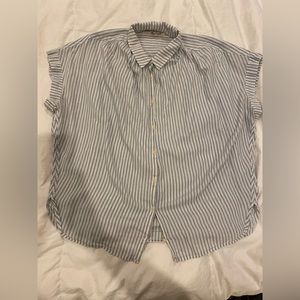 Madewell Striped Button Up Blouse